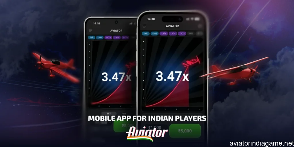 Download the Aviator game India mobile app for android and iPhone devices